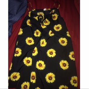 Mid high sunflower dress